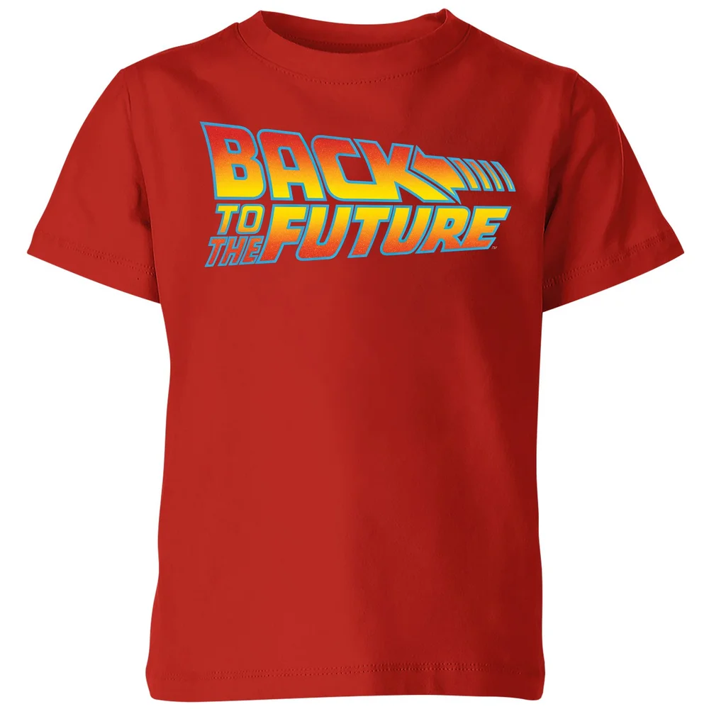 Back To The Future Classic Logo Kids' T-Shirt - Red - 3-4 ans Image 1