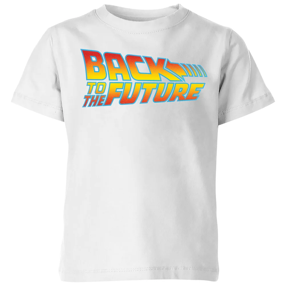 Back To The Future Classic Logo Kids' T-Shirt - White - 3-4 ans Image 1