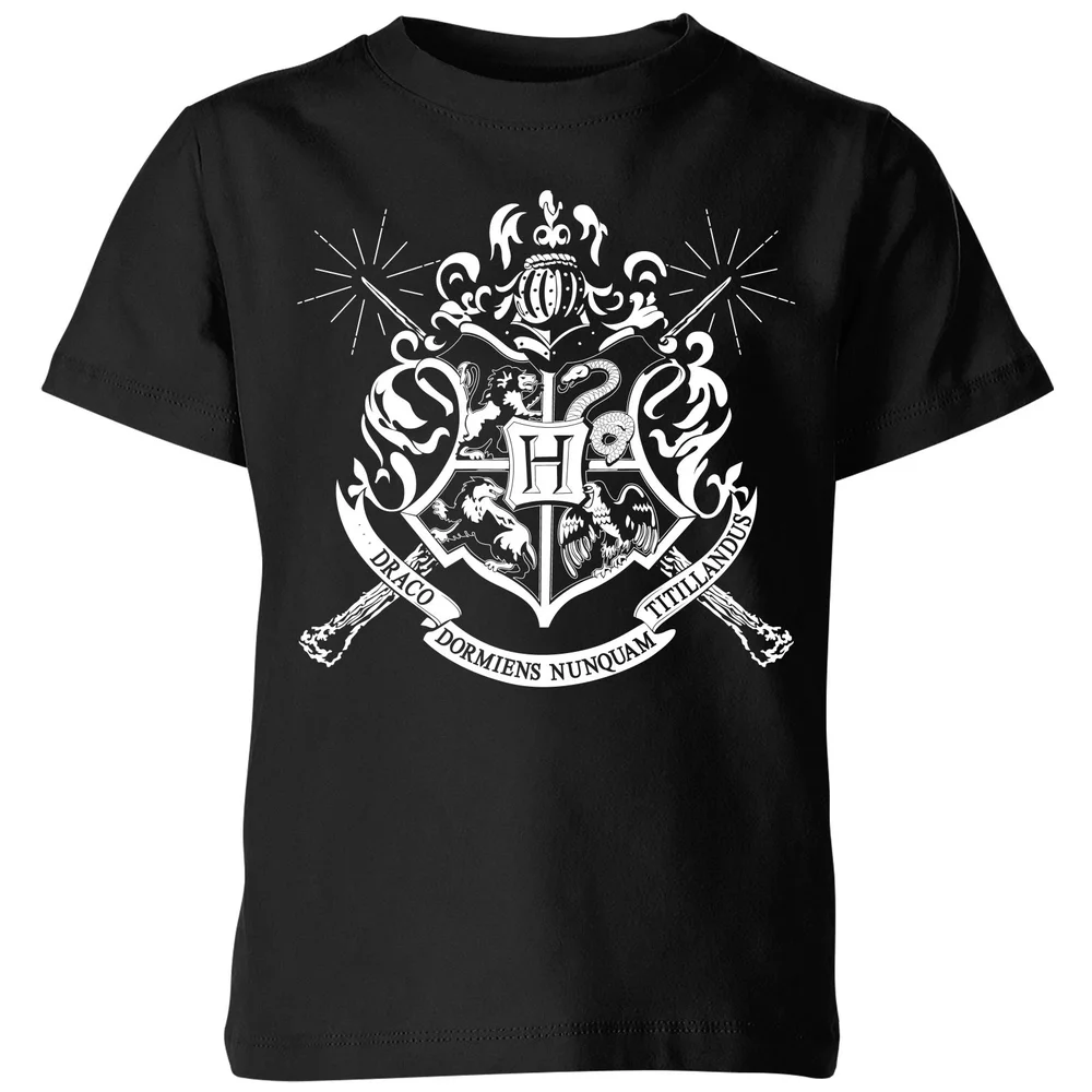 Harry Potter Hogwarts House Crest Kids' T-Shirt - Black - 3-4 ans Image 1