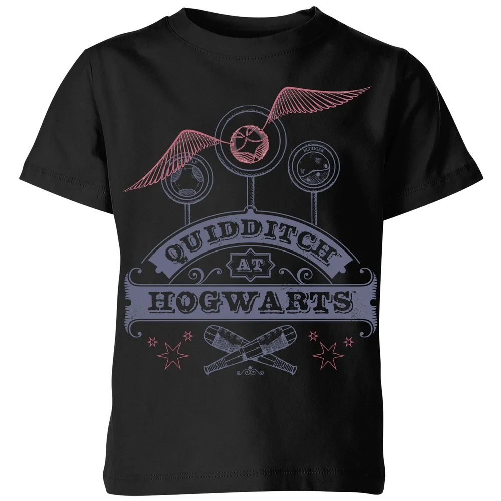 Harry Potter Quidditch At Hogwarts Kids' T-Shirt - Black - 3-4 ans Image 1