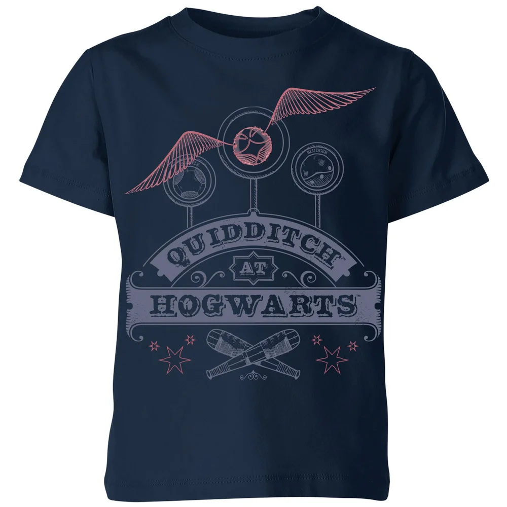 Harry Potter Quidditch At Hogwarts Kids' T-Shirt - Navy - 3-4 ans Image 1