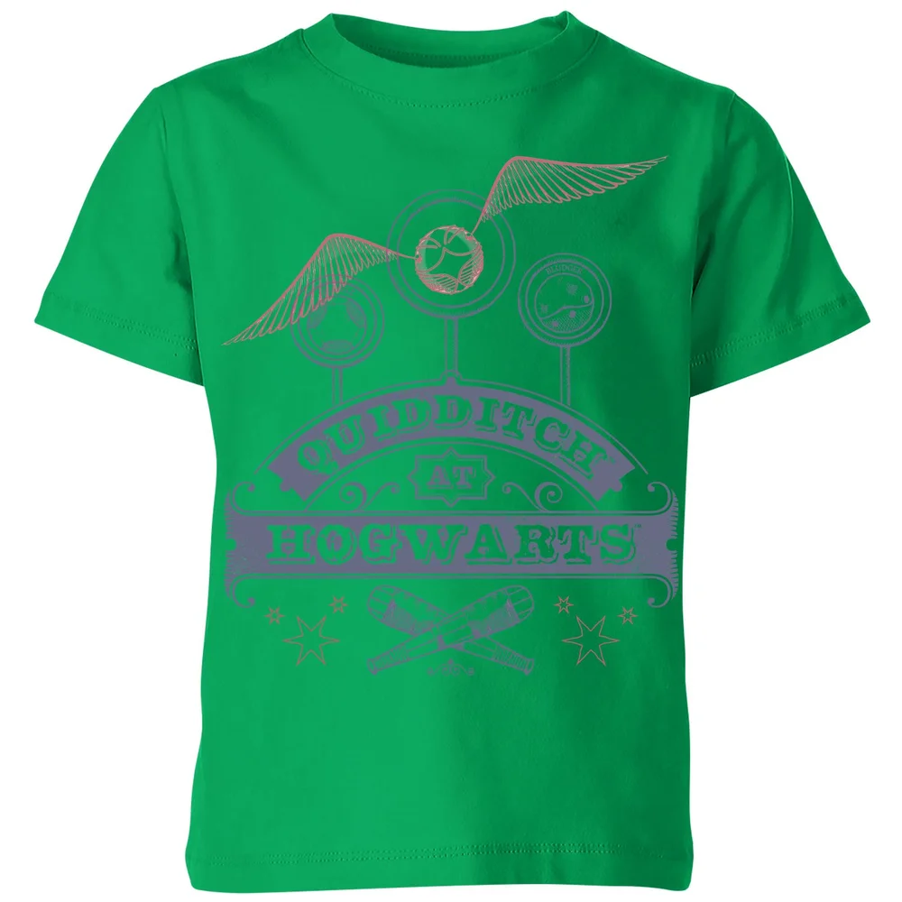 Harry Potter Quidditch At Hogwarts Kids' T-Shirt - Green - 3-4 ans Image 1