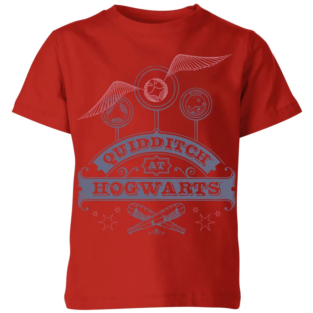Harry Potter Quidditch At Hogwarts Kids' T-Shirt - Red - 3-4 ans Image 1
