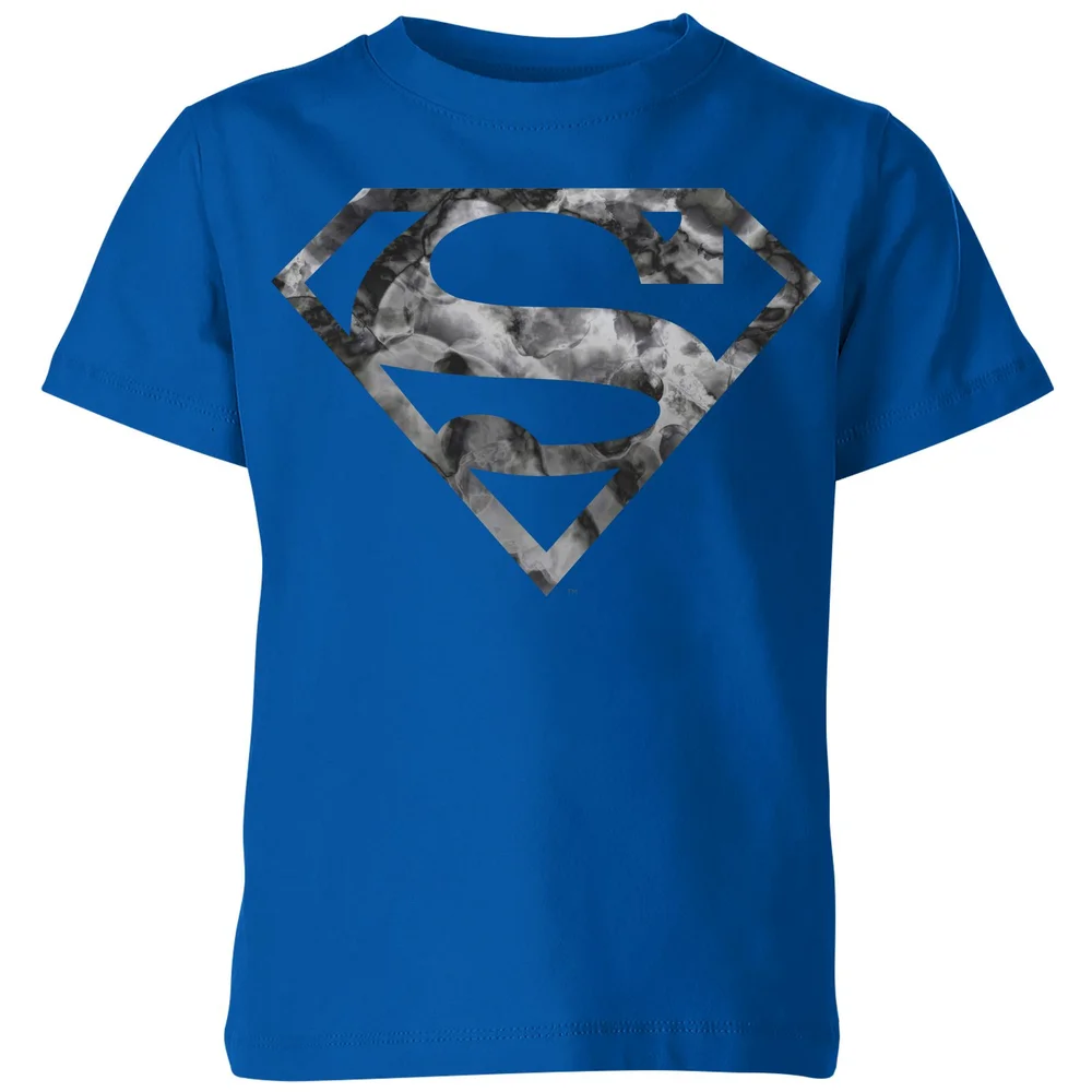 Marble Superman Logo Kids' T-Shirt - Blue - 3-4 ans Image 1