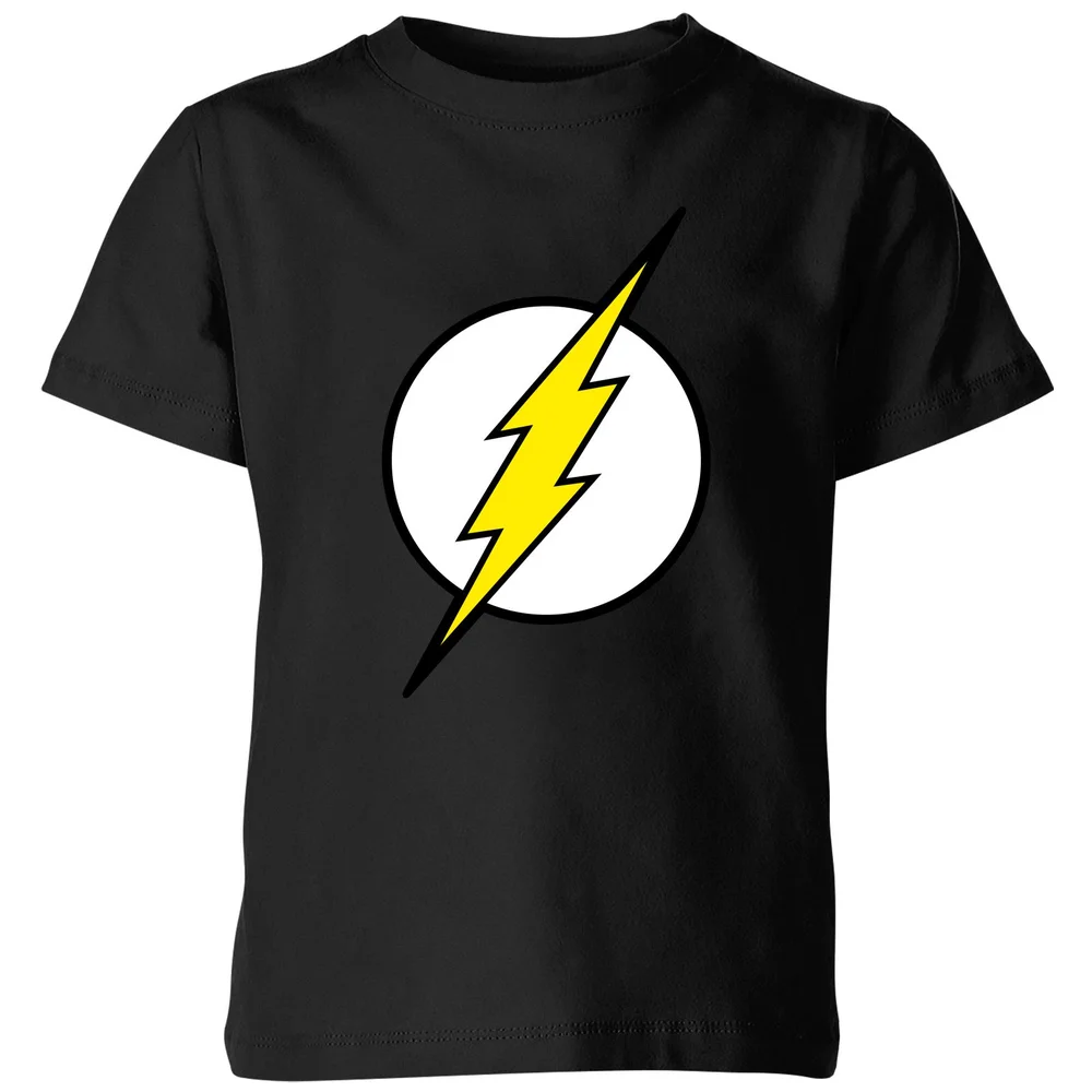 Justice League Flash Logo Kids' T-Shirt - Black - 3-4 ans Image 1