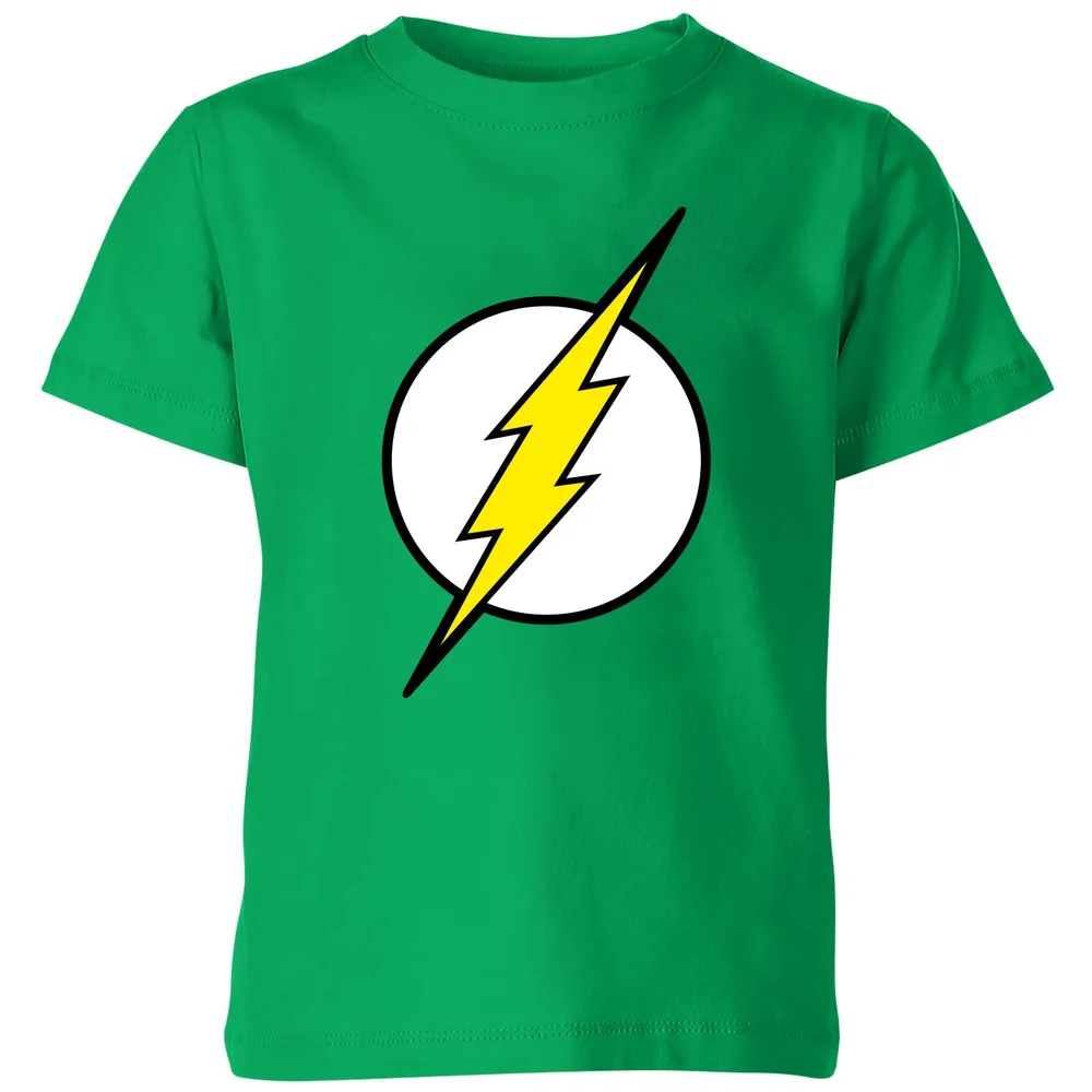 Justice League Flash Logo Kids' T-Shirt - Green - 3-4 ans Image 1