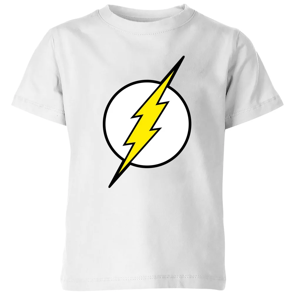 Justice League Flash Logo Kids' T-Shirt - White - 3-4 ans Image 1