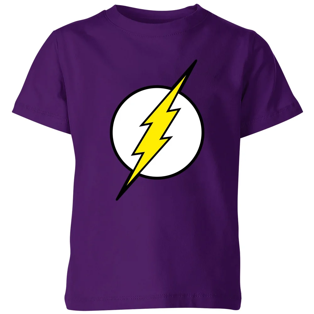 Justice League Flash Logo Kids' T-Shirt - Purple - 3-4 ans Image 1