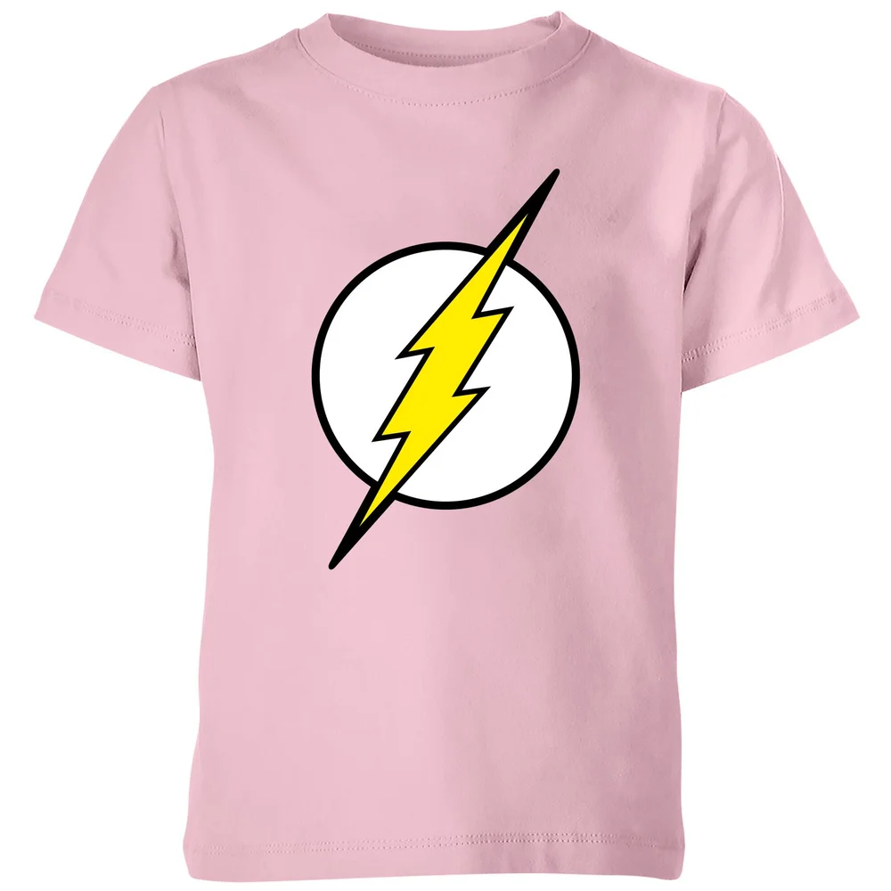 Justice League Flash Logo Kids' T-Shirt - Baby Pink - 3-4 ans Image 1