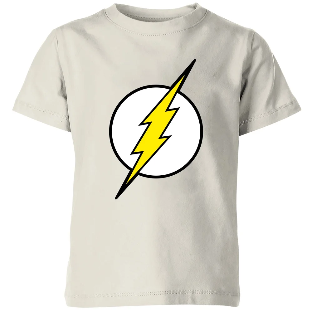 Justice League Flash Logo Kids' T-Shirt - Cream - 3-4 ans Image 1