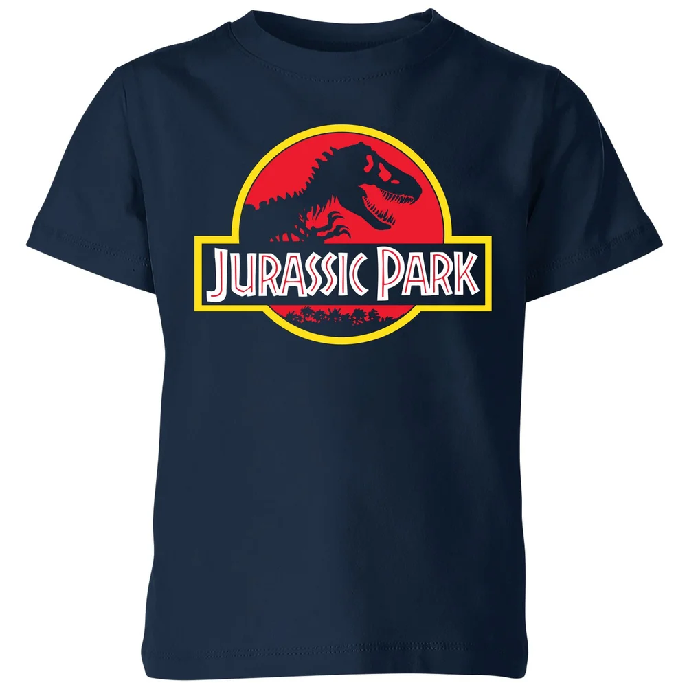 Jurassic Park Logo Kids' T-Shirt - Navy - 3-4 ans Image 1