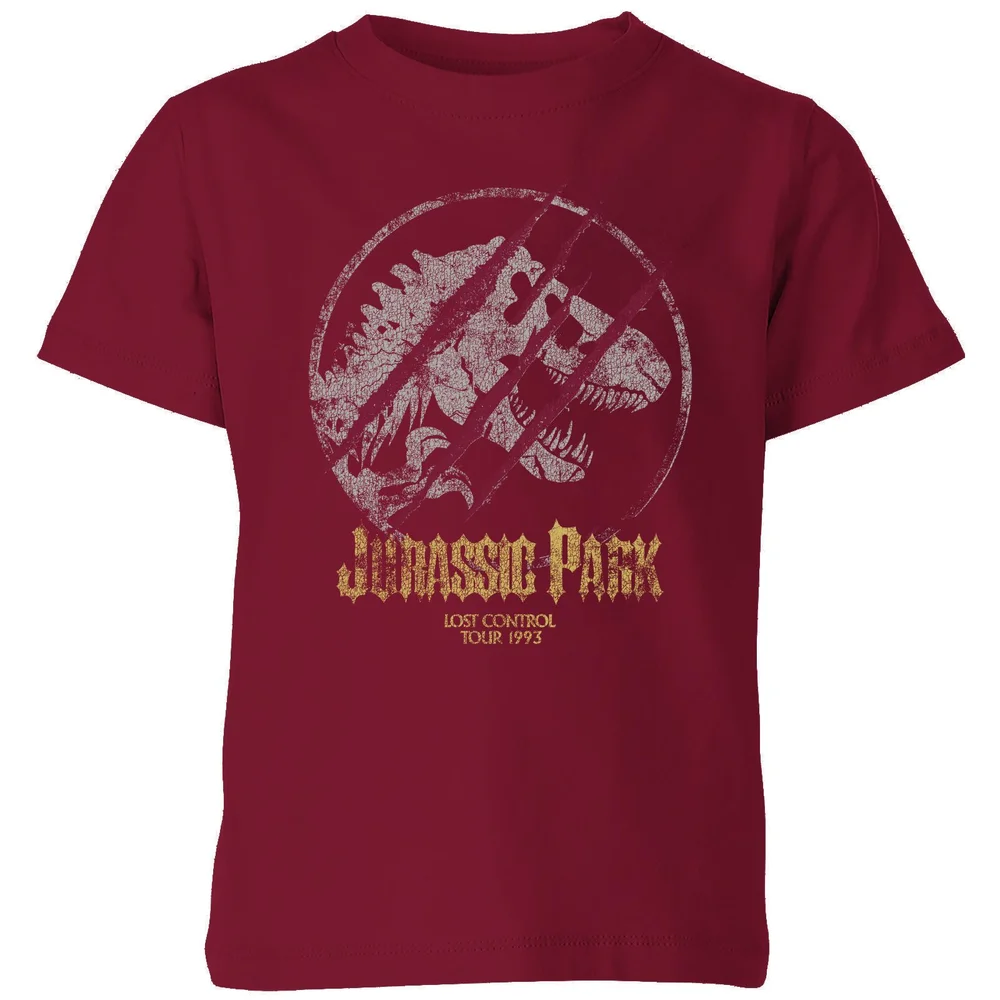 Jurassic Park Lost Control Kids' T-Shirt - Burgundy - 3-4 ans Image 1