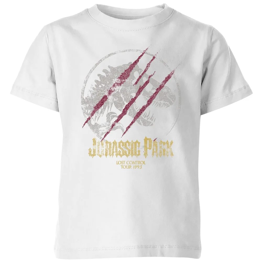 Jurassic Park Lost Control Kids' T-Shirt - White - 3-4 ans Image 1