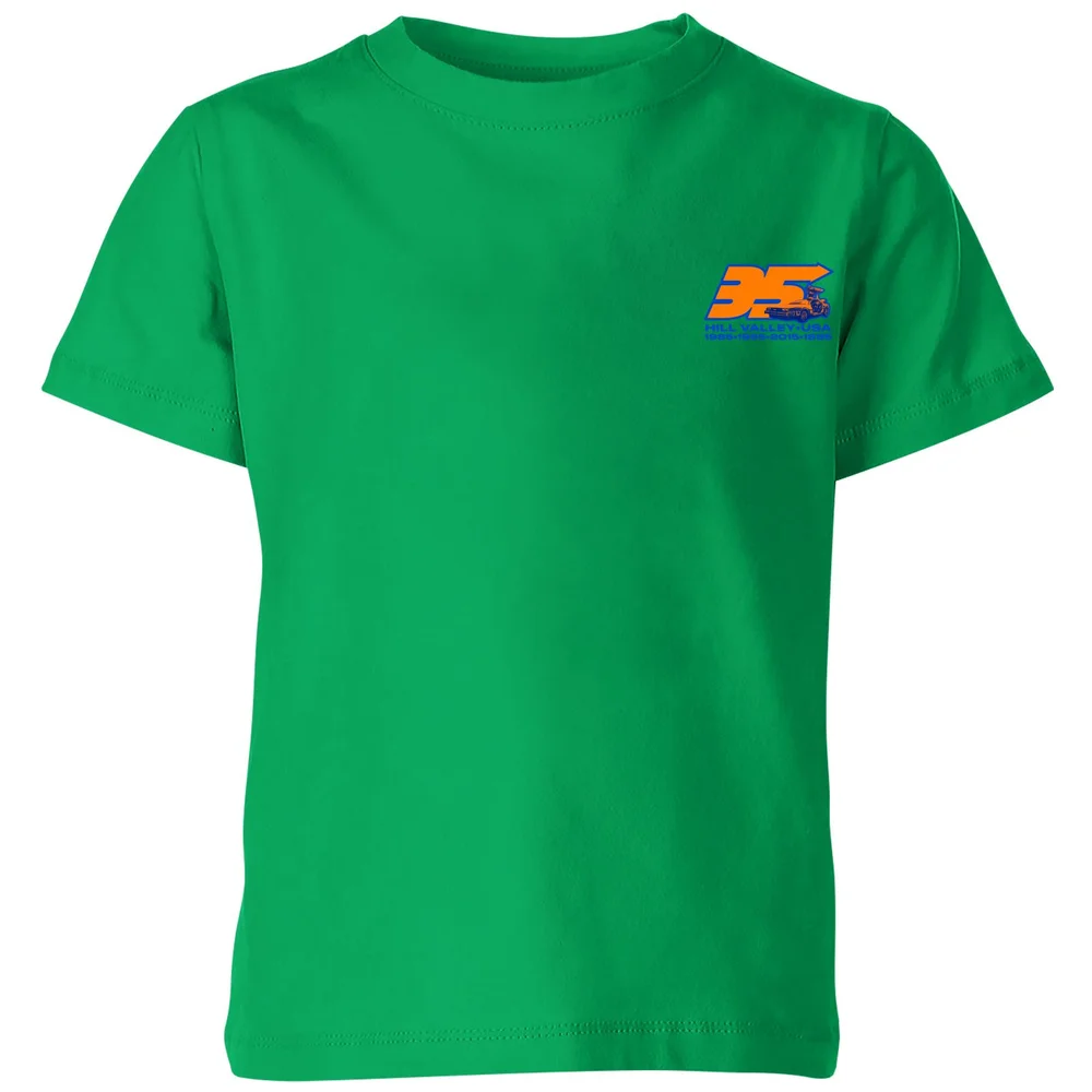 Back To The Future 35 Hill Valley Front Kids' T-Shirt - Green - 3-4 ans Image 1