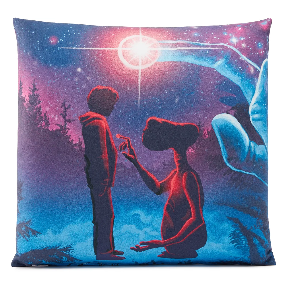 E.T. The Extra-Terrestrial X Ghoulish Square Cushion - 40x40cm - Soft Touch Image 1