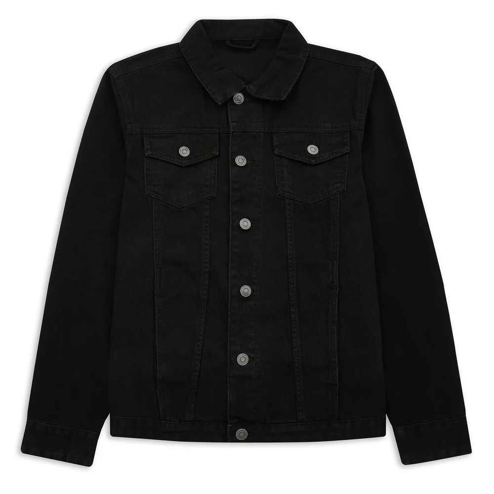 E.T. The Extra-Terrestrial X Ghoulish Denim Jacket - Black - S - Noir Image 1