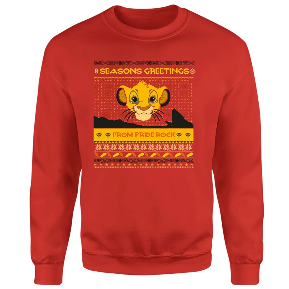 Pull de Noël Disney Pride Rock - Rouge - XS Image 1