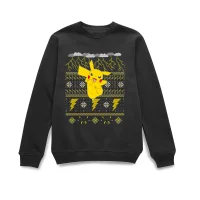 Pokemon Pikachu Pull de Noël - Noir