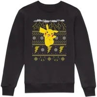 Pokemon Pikachu Pull de Noël - Noir