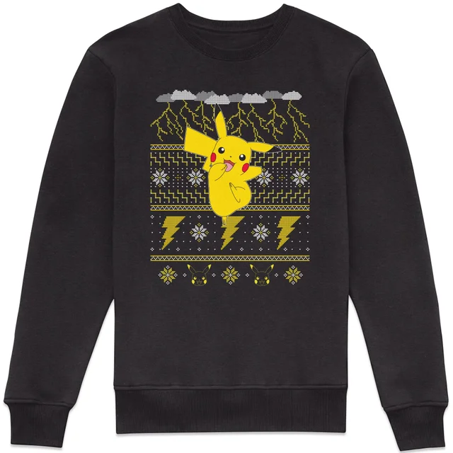 Pokemon Pikachu Pull de Noël - Noir