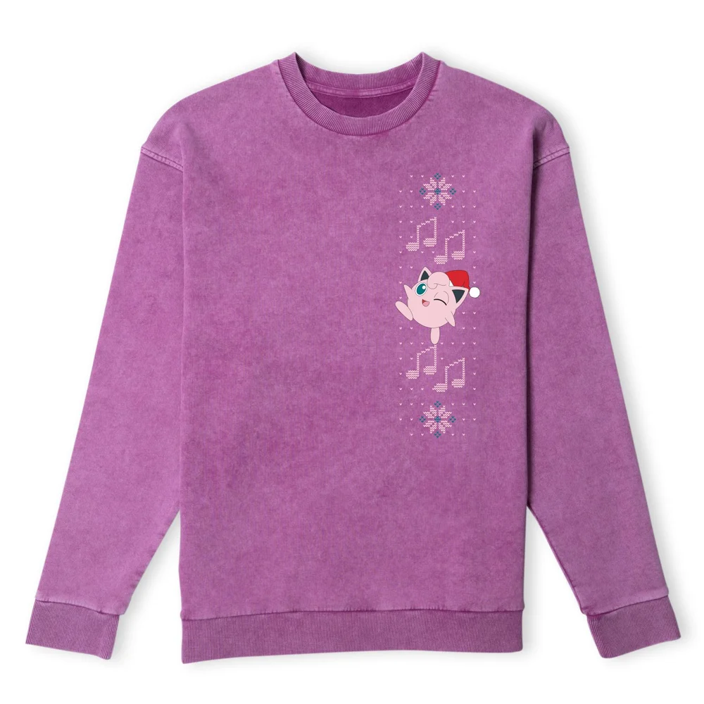 Pokemon Jigglypuff Wave Pull de Noël - Violet Délavé - S Image 1