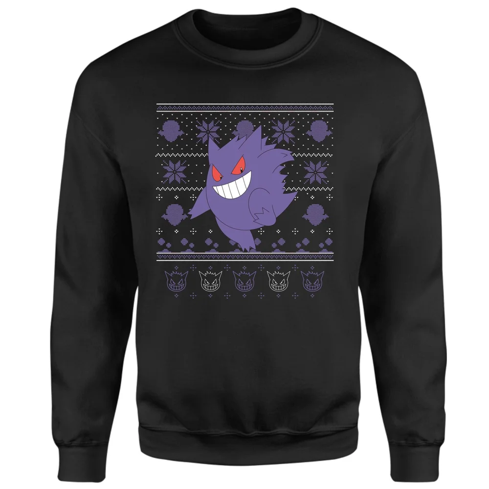 Pokemon Gengar Pull de Noël - Noir - S Image 1