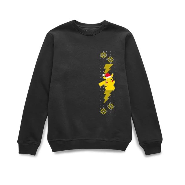 Pokemon Pikachu Wave Pull de Noël - Noir