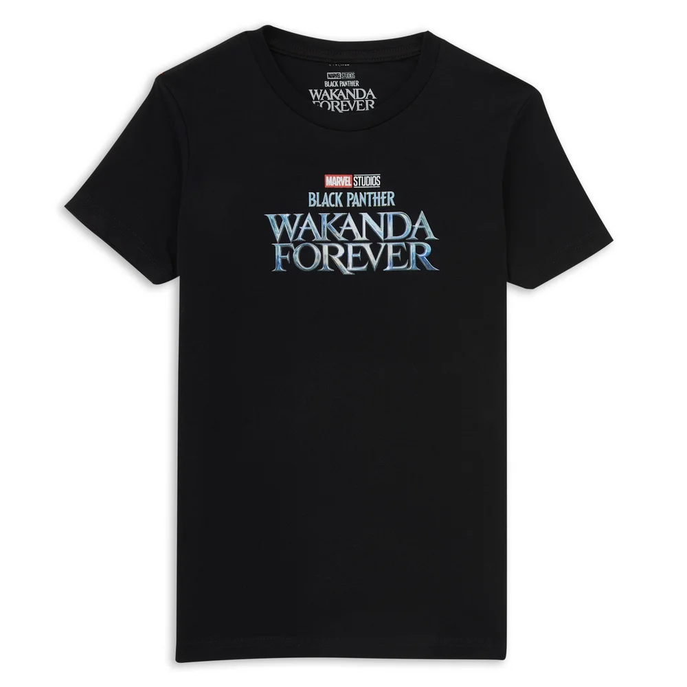 Wakanda Forever Logo Kids' T-Shirt - Black - 3-4 ans Image 1