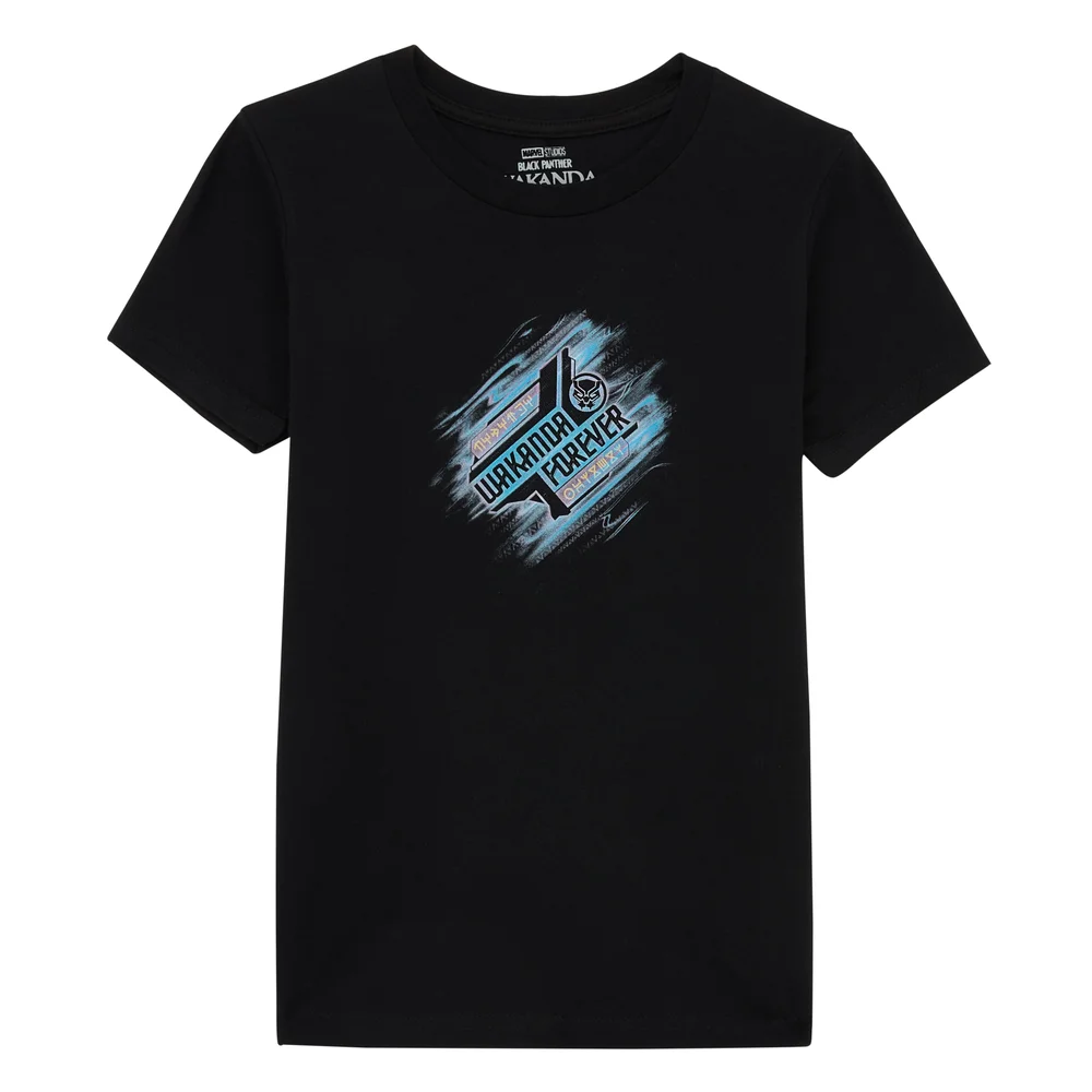 Wakanda Forever Fade Kids' T-Shirt - Black - 3-4 ans Image 1