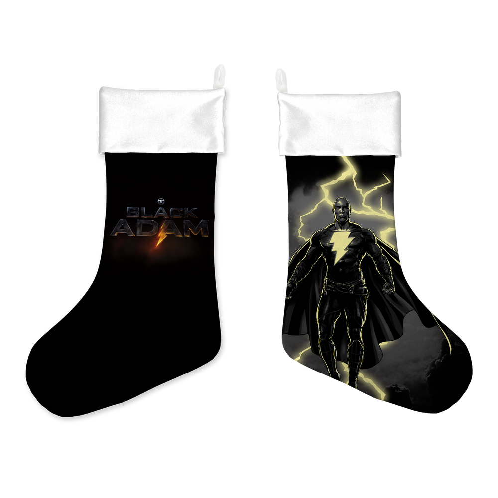 Black Adam Logo Christmas Stocking Image 1