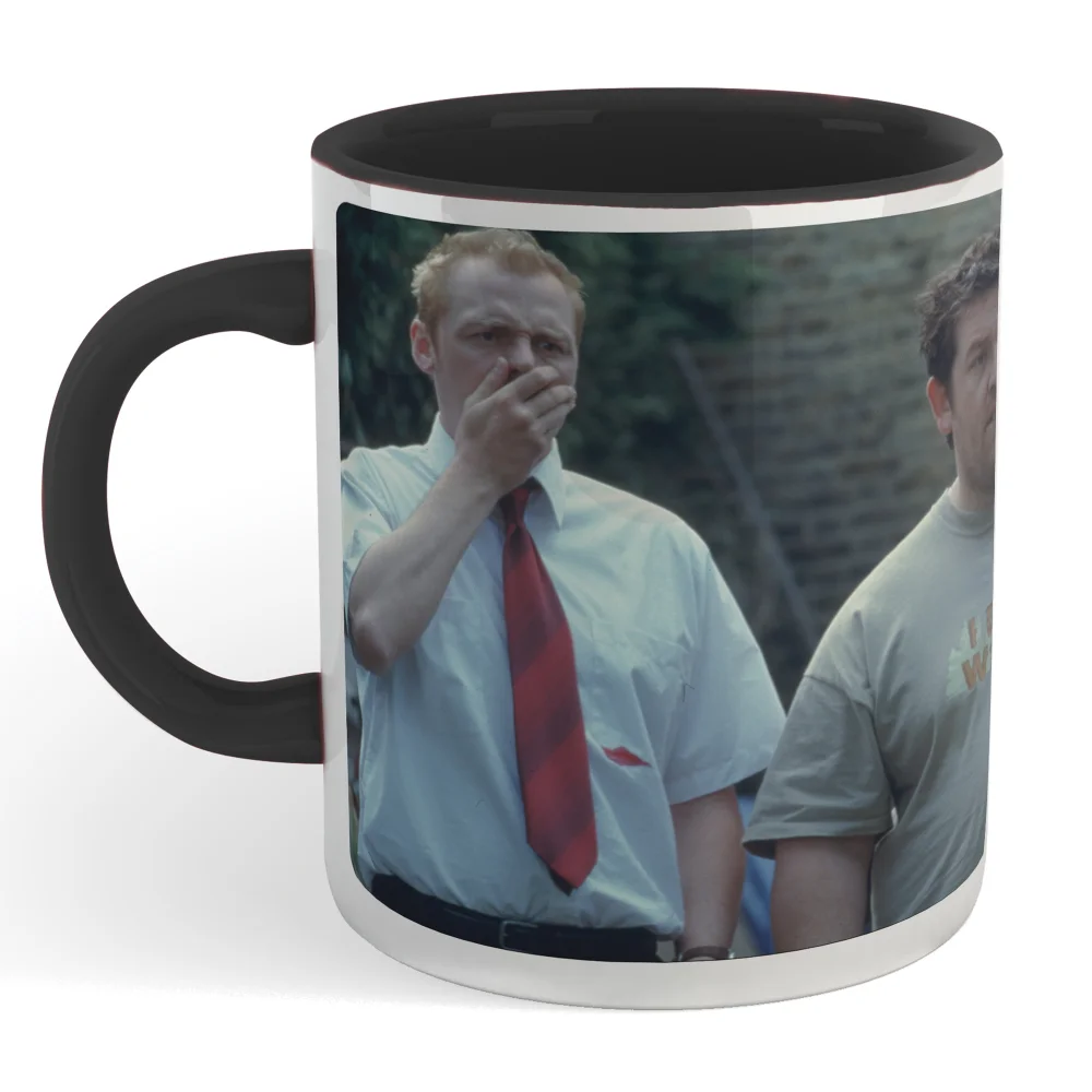 Shaun of the Dead I Think We Should Go Back Inside Mug - Black Image 1