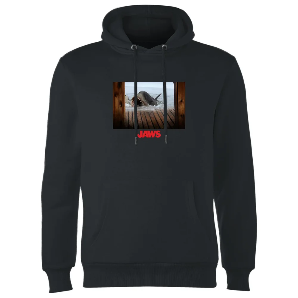 Jaws Shark Scene Hoodie - Black - S Image 1