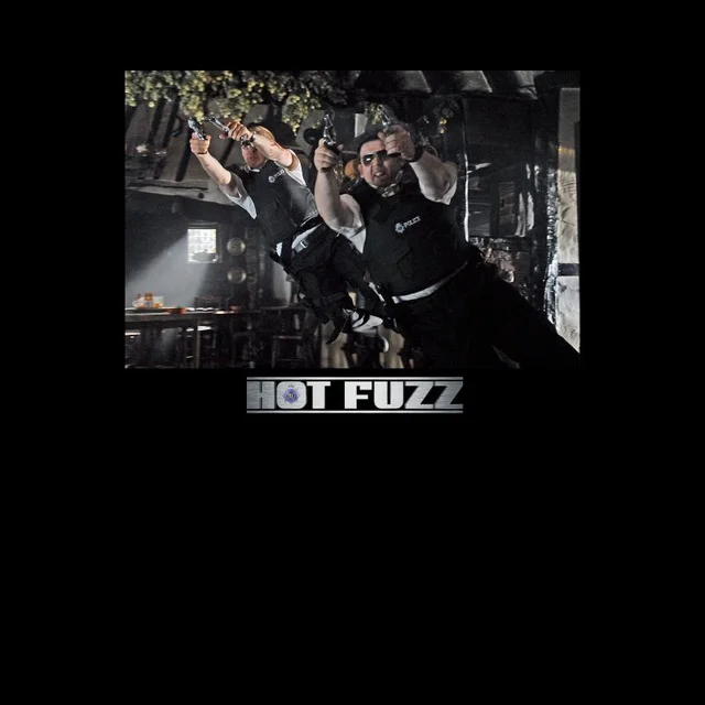 Hot Fuzz Pub Scene Unisex T-Shirt - Black