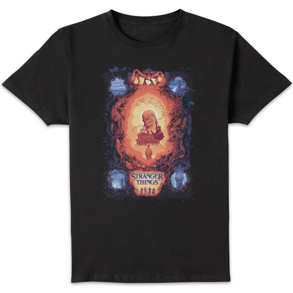 T-shirt pour homme Stranger Things x Alex Hovey Vecna Illustration - Noir - S Image 1