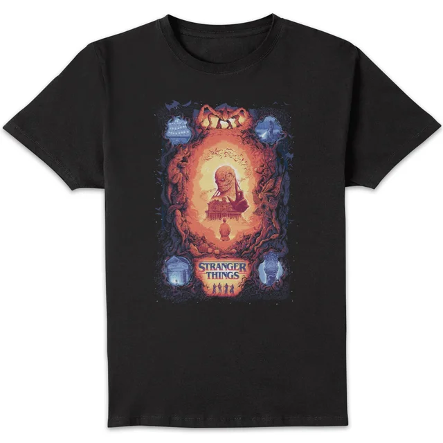 T-shirt pour homme Stranger Things x Alex Hovey Vecna Illustration - Noir