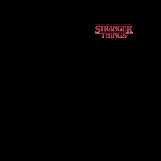 T-shirt pour homme Stranger Things x Alex Hovey Logo Four Seasons - Noir