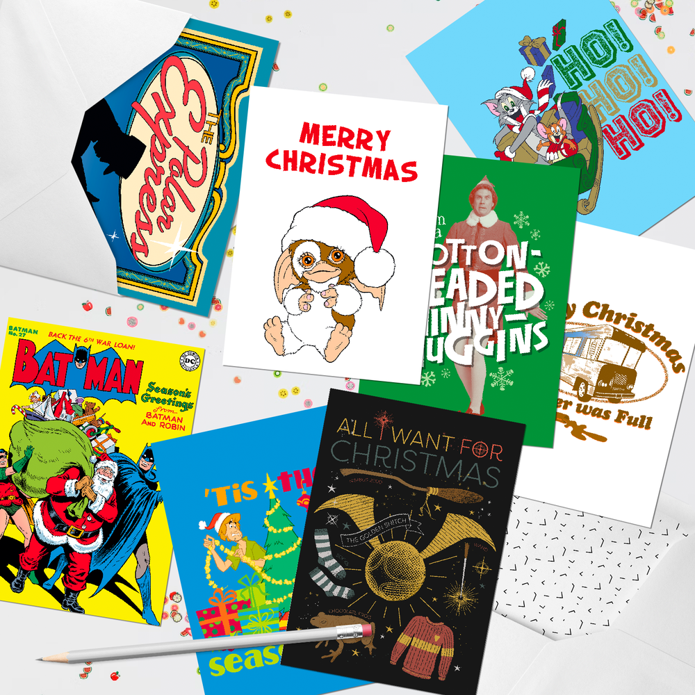 Lot de 8 cartes de vœux de Noël variées Option 2 Image 1