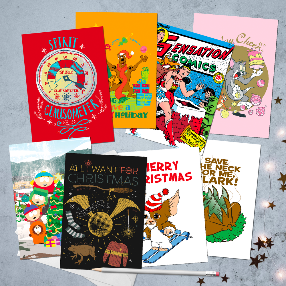 Lot de 8 cartes de vœux de Noël mixtes Option 3 Image 1