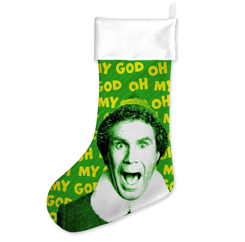 Elf Oh My God! Santa's Coming! Christmas Stocking Image 1