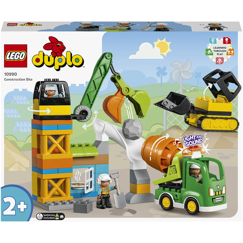 LEGO DUPLO Ma ville Le Chantier de Construction, Jouet Grue, Bulldozer et Bétonnière(10990) Image 1