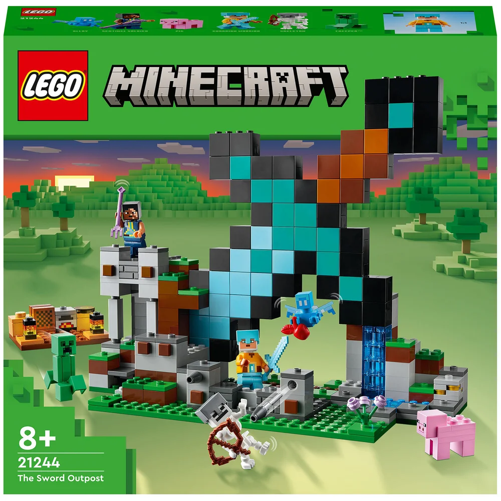 LEGO Minecraft: L’Avant-Poste de l’Épée, Jouet, et Figurines Creeper, Squelette, pour Enfants (21244) Image 1