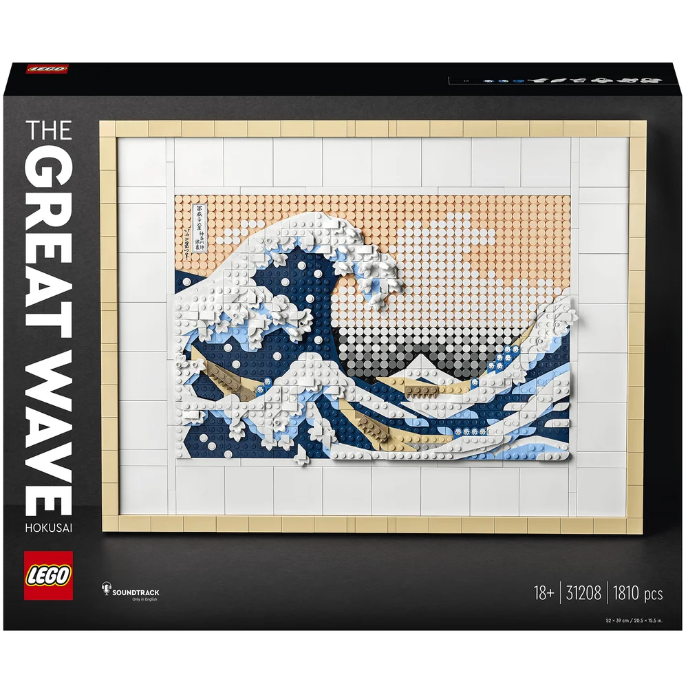 LEGO ART Hokusai – La Grande Vague, Décoration Murale Japonaise, Loisir Créatif, Adultes (31208) Image 1