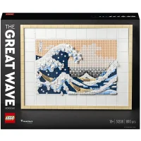 LEGO ART Hokusai – La Grande Vague, Décoration Murale Japonaise, Loisir Créatif, Adultes (31208)