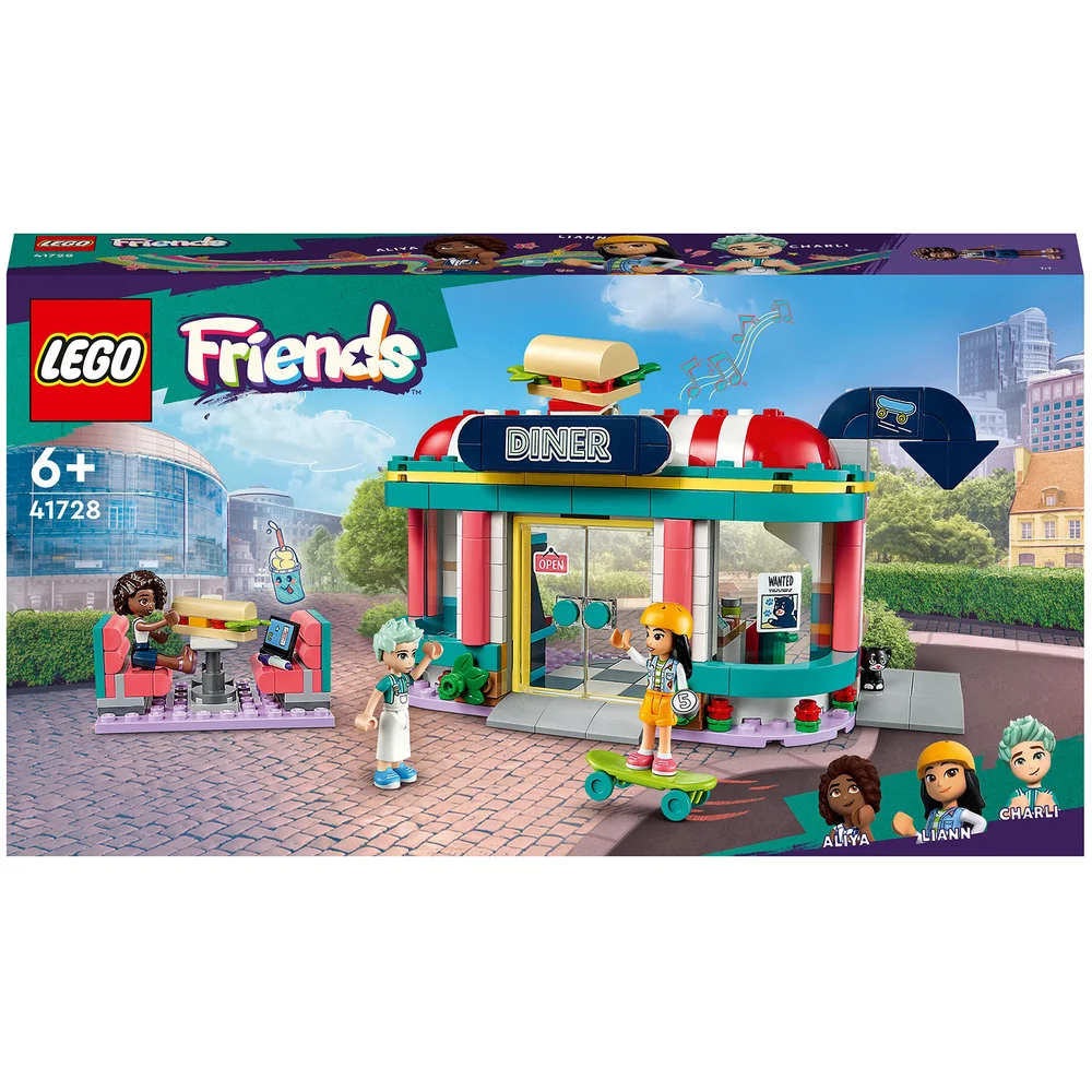 LEGO Friends: Le Snack du Centre-Ville, Jouet Enfants 6 Ans, Mini-Poupées Liane, Aliya(41728) Image 1