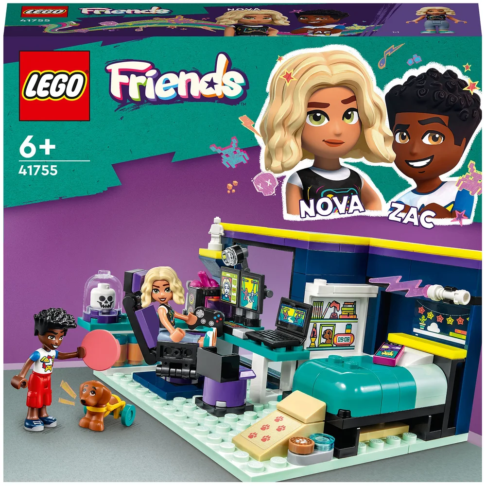 LEGO Friends: La Chambre de Nova, Jouet sur le Thème du Gaming, avec Mini-Poupée(41755) Image 1