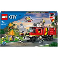 LEGO City: Le Camion d’Intervention des Pompiers, Jouet avec Drones Modernes, et Figurines(60374)