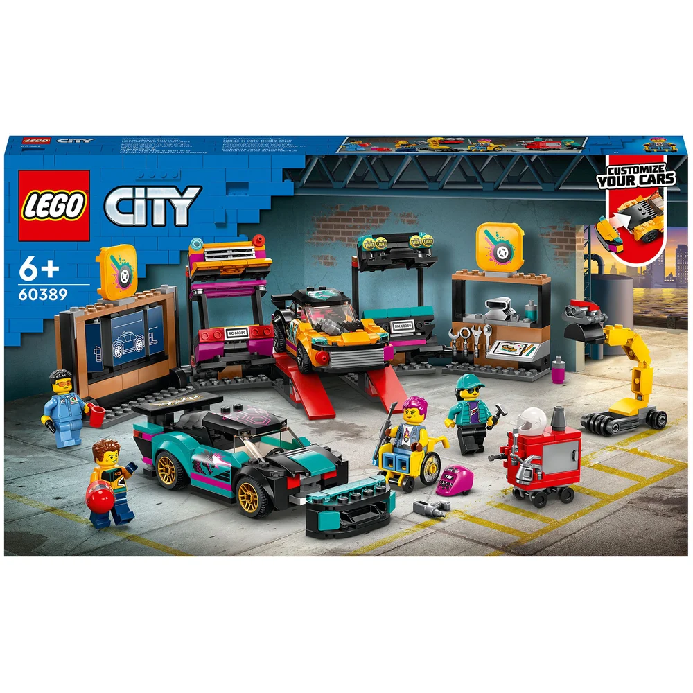 LEGO City: Le Garage de Customisation, Jouet de Voitures, Atelier et Minifigurines(60389) Image 1