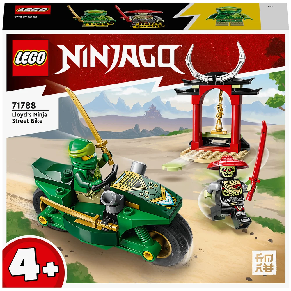 LEGO NINJAGO: La Moto Ninja de Lloyd, Jouet Enfants 4 Ans, Jeu Éducatif, 2 Minifigurines(71788) Image 1