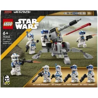 LEGO Star Wars: Pack de Combat des Clone Troopers de la 501ème Légion, Jouet avec Canon(75345)