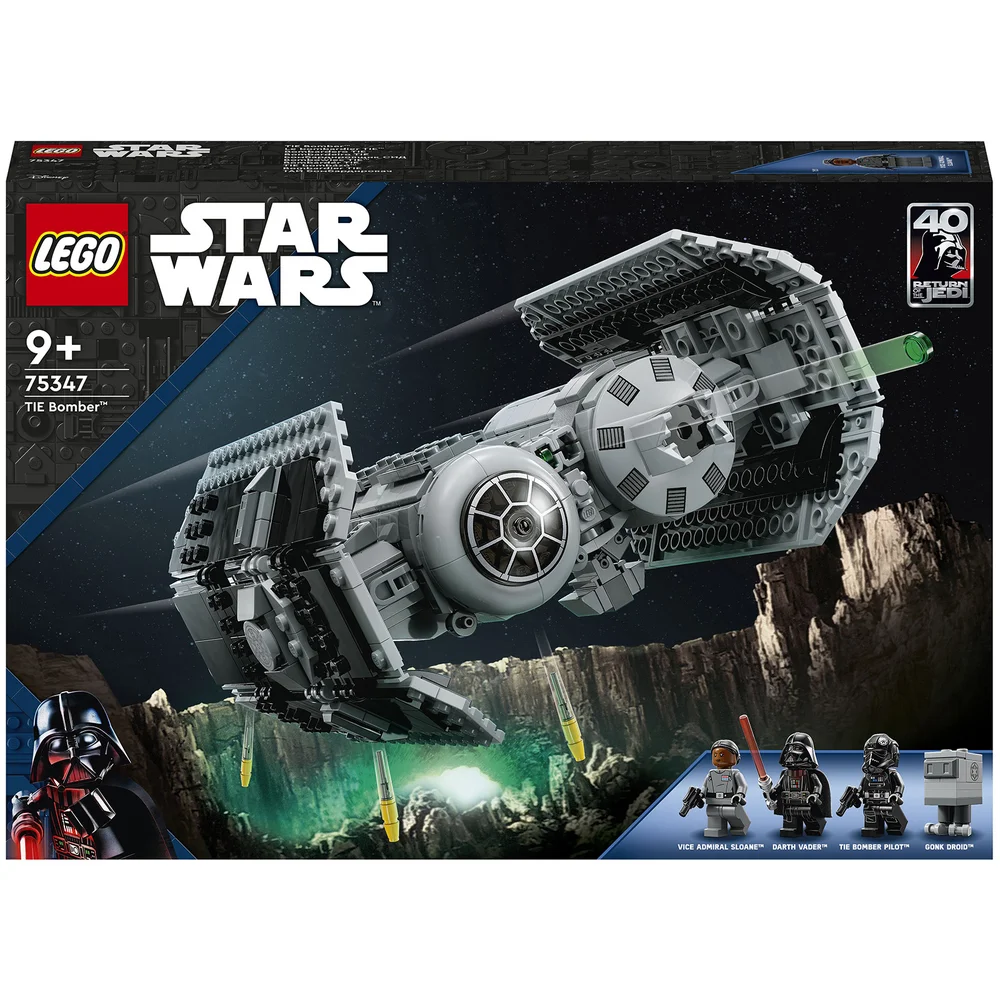 LEGO Star Wars: Le Bombardier TIE, Maquette Vaisseau avec Figurine de Droïde Gonk(75347) Image 1